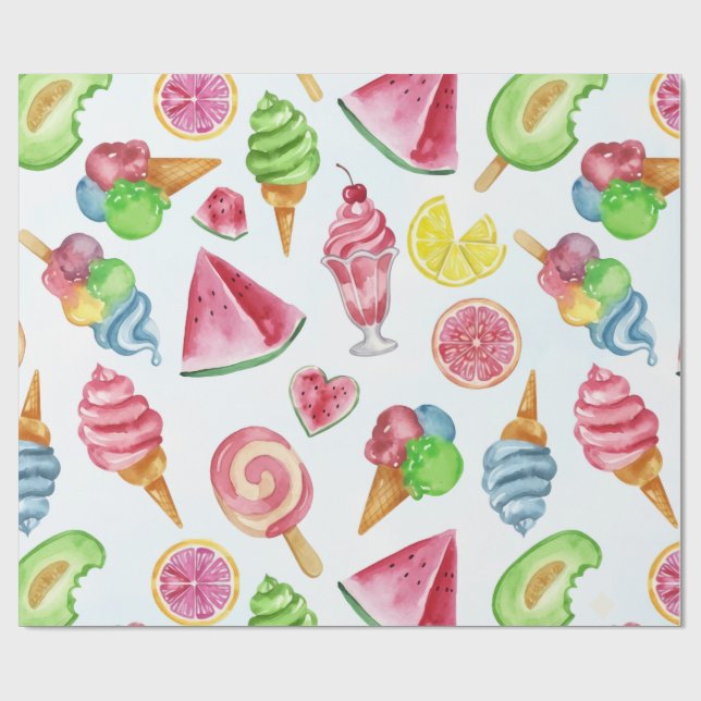 fun in the sun wrapping paper (Flat)