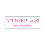 [ Thumbnail: Fun "Incredible Job!" + Tutor Name Rubber Stamp ]