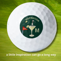 Fun Inspirational 19th Hole Cocktail Monogram