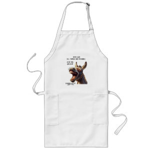 Fun Inspirational Bible Quote Balaam's Donkey Long Apron