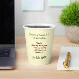 Fun Inspirational Paper Cups