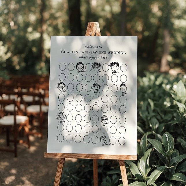 Fun Interactive Wedding Doodle Guestbook Sign (Creator Uploaded)