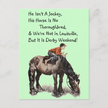 Fun Invitation To Host A Ky Kentucky Derby Party by ChatRoomCowboy at Zazzle