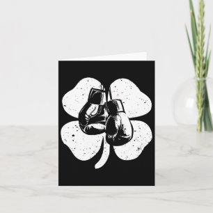 Fun Irish Boxing Shamrocks Costume St Patrick's Da Card