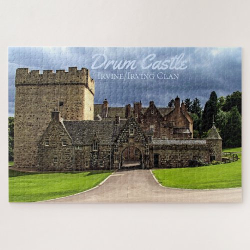 Fun IrvineIrving Clan Drum Castle Scenic Scotland Jigsaw Puzzle