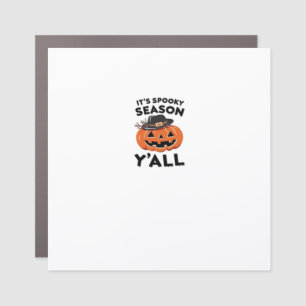 Fun It’s Spooky Season Y’all Pumpkin Design Car Magnet