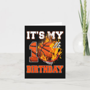 Fun It's My 10th Birthday 10 Years Old Basketball Card