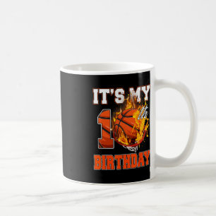 Fun It's My 10th Birthday 10 Years Old Basketball  Coffee Mug