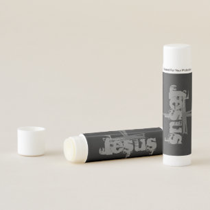 fun JESUS lettering + CROSS Lip Balm