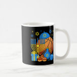 Fun Jewish Bysketbyll Byll Menorah Happy Hanukkah  Coffee Mug<br><div class="desc">Fun Jewish Bysketbyll Byll Menorah Happy Hanukkah Chanukah 1</div>