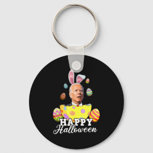 Fun Joe Biden Happy Halloween Confused Easter Bide Keychain