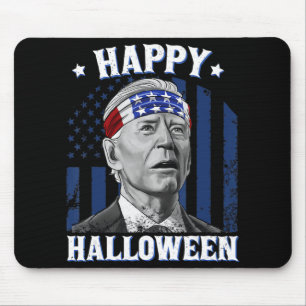 Fun Joe Biden Happy Halloween Confused For 4th Of Mouse Pad