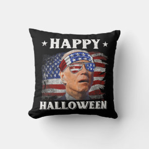 Fun Joe Biden Happy Halloween Confused th of July Throw Pillow