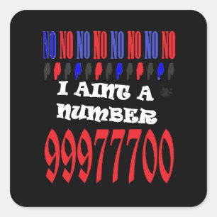 Fun Joker design words and dark colors Square Sticker