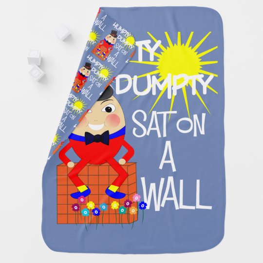 Fun Jolly Nursery Rhyme Humpty Dumpty Cute Stroller Blanket