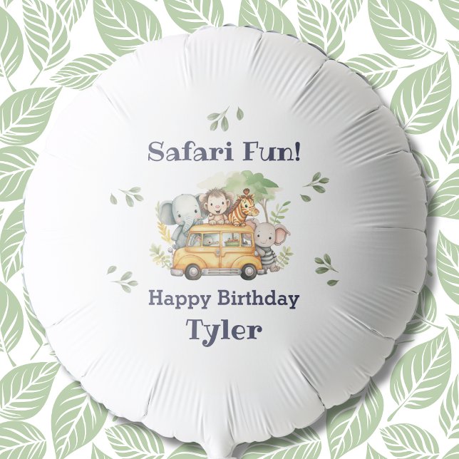 Fun Jungle Animal Safari Birthday Party Balloon (Creator Uploaded)