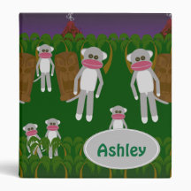 Fun Jungle Sock Monkey Illustrated Design