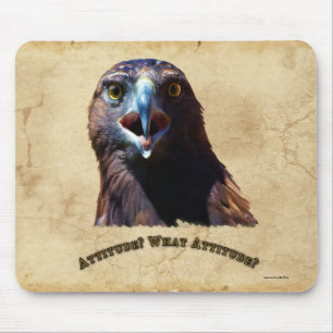 Fun Juvenile Bald Eagle Bad Attitude Wildlife Mouse Pad