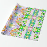 Fun Kaleidoscopic Colors Wrapping Paper