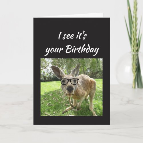 Fun Kangaroo Cheers Mate Australian Animal Humor Card