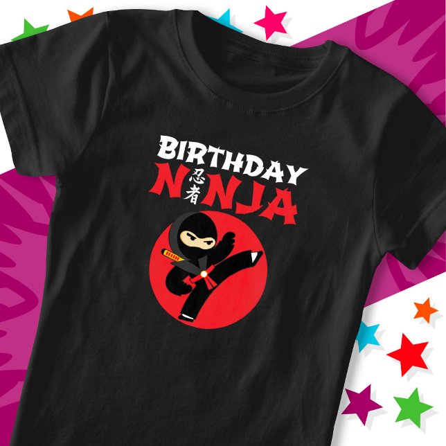Fun Karate Party Kids Martial Arts Birthday Ninja T-Shirt (Creator Uploaded)