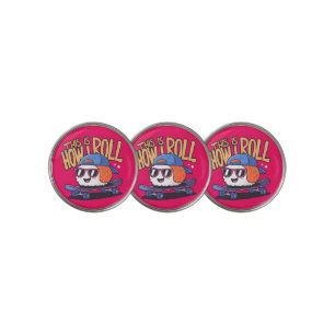 Fun Kawaii Sushi on skateboard Golf Ball Marker