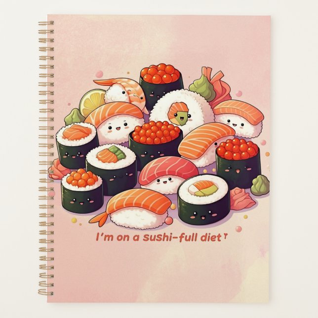 Fun Kawaii Sushi  Planner (Front)