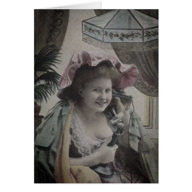 Fun Keeping in Touch Call Me BFF Friends antique  Cards (Front)