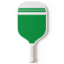 Fun Kelly Green Color Block White Racing Stripes  Pickleball Paddle