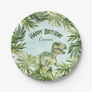 Fun Kids Dinosaur Birthday Party Paper Plates