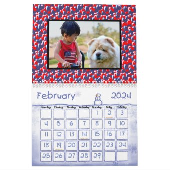 Fun Kids Family Custom Photo Wall Calendar | Zazzle
