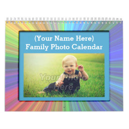 Fun Kids Family Custom Photo Wall Calendar