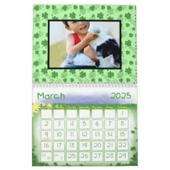 Fun Kids Family Custom Photo Wall Calendar | Zazzle