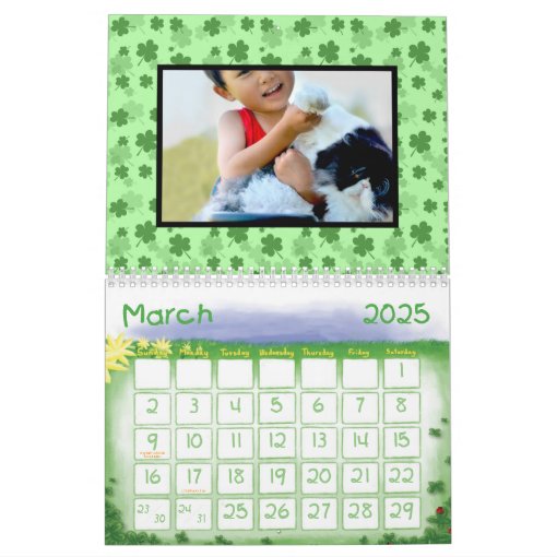 Fun Kids Family Custom Photo Wall Calendar | Zazzle