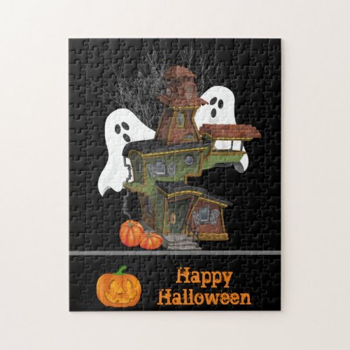 Fun Kids Halloween Haunted House Jigsaw Puzzle