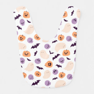 Fun Kids Halloween Pattern Baby Bib