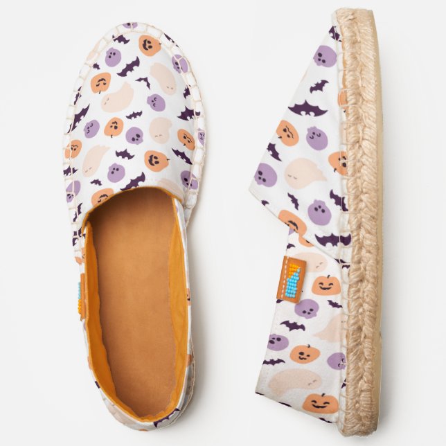 Fun Kids Halloween Pattern Espadrilles (Side)