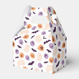 Fun Kids Halloween Pattern Favor Boxes