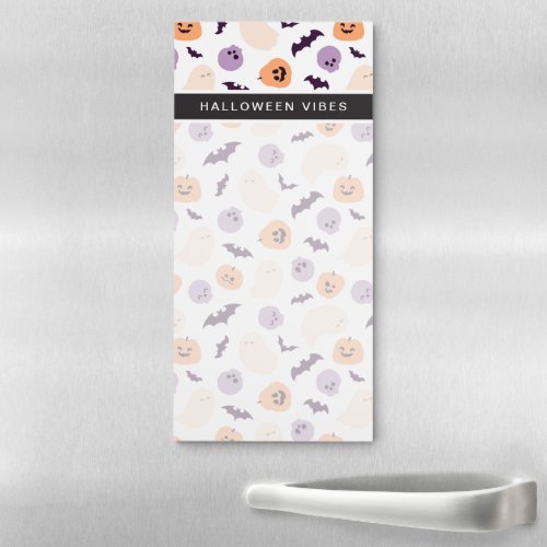 Fun Kids Halloween Pattern Magnetic Notepad