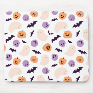 Fun Kids Halloween Pattern Mouse Pad