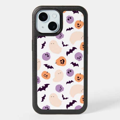 Fun Kids Halloween Pattern iPhone 15 Case