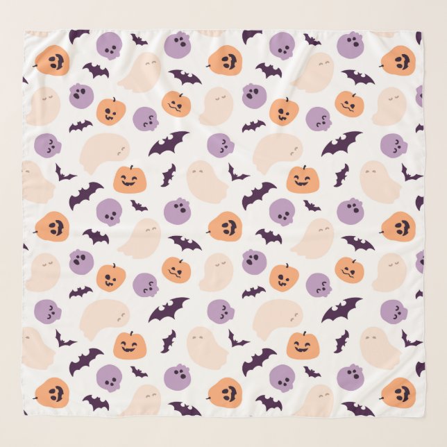 Fun Kids Halloween Pattern Scarf (Front)