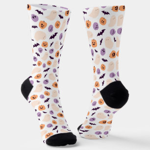 Fun Kids Halloween Pattern Socks