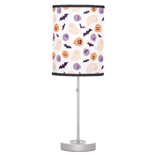 Fun Kids Halloween Pattern Table Lamp