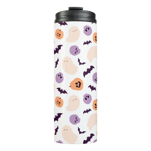 Fun Kids Halloween Pattern Thermal Tumbler (Front)