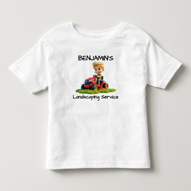 Fun Kids Lawn Mower T-Shirt or Bodysuit (Front)