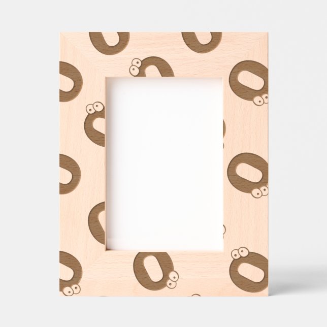 Fun Kids Monogram Pattern Engraved Frames (Front)