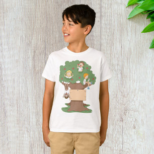 Fun Kids Playing in Apple Tree T-Shirt