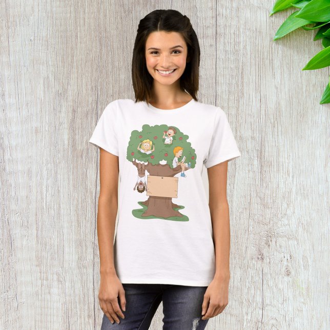 Fun Kids Playing in Apple Tree  T-Shirt (Creator Uploaded)