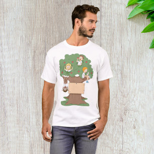 Fun Kids Playing in Apple Tree T-Shirt